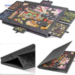 PuzzleNest faltbares Puzzlebrett mit Sortierschubladen