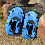 RaceGlide Slippers blaue Autoschuhe für Zuhause