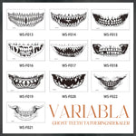 Vielfältige Designs von realistischen Halloween Horror Tattoos
