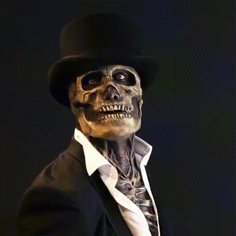 Schedel Kostüm mit Anzug für Halloween
