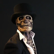 Schädel Kostüm mit Anzug für Halloween