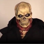 Skelett mit Umhang, bereit für Halloween