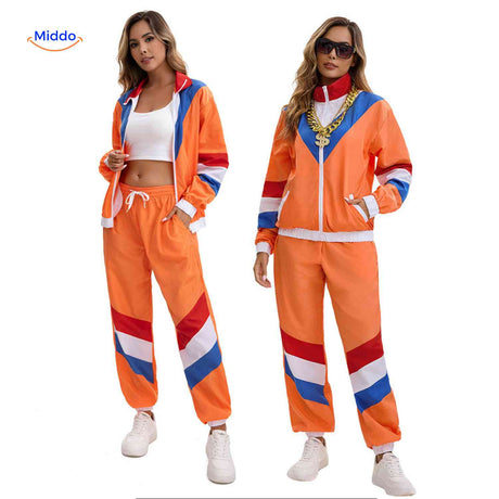 RetroVibe Set Damen Trainingsanzug 2-teilig sportlich jogging set www.middo.de