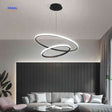 **Ring Kronleuchter – Schwarze LED-Hängelampe mit zwei Ringen für das Wohnzimmer** Entdecken Sie die stilvolle Ring Kronleuchter in modernem Schwarz. Diese elegante LED-Hängelampe mit zwei Ringen setzt Akzente in Ihrem Wohnzimmer. Jetzt bei www.middo.de erhältlich!