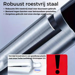 Nahaufnahme der robusten Edelstahlkonstruktion der Turbo Luftdruck Toilette Blockierer 2.0