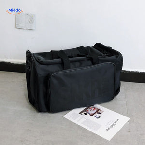 SNKRPro Tasche schwarz mit hellgrauem Text