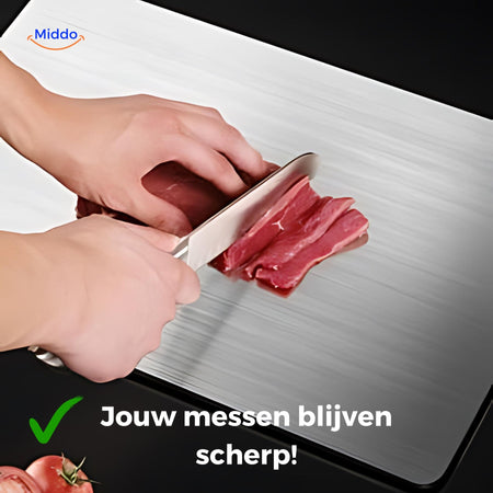 Messen bleiben scharf mit dem SafeCut Schneidebrett von www.middo.nl