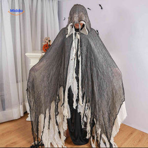 ShadowReap Cape in Grau-Weiß – Ideal für Ihr Halloween-Kostüm Entdecken Sie das ShadowReap Cape in Grau-Weiß, das perfekte Accessoire für Ihr Halloween-Outfit! Mit seinem verwitterten Look ist es der ideale Begleiter für gruselige Verkleidungen. Überzeugen Sie sich selbst und machen Sie Ihr Kostüm unvergesslich! Jetzt kaufen auf