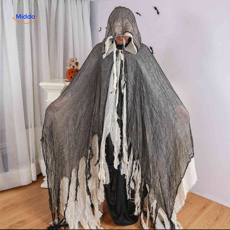 ShadowReap Cape in Grau-Weiß – Ideal für Ihr Halloween-Kostüm Entdecken Sie das ShadowReap Cape in Grau-Weiß, das perfekte Accessoire für Ihr Halloween-Outfit! Mit seinem verwitterten Look ist es der ideale Begleiter für gruselige Verkleidungen. Überzeugen Sie sich selbst und machen Sie Ihr Kostüm unvergesslich! Jetzt kaufen auf