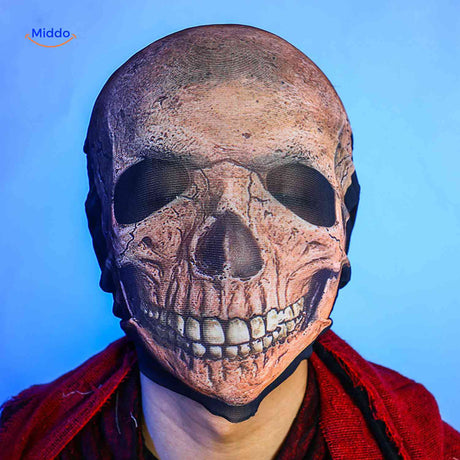 ShadowReap-Cape mit Schädelmaske – Halloween-Grusel-Outfit bei www.middo.de