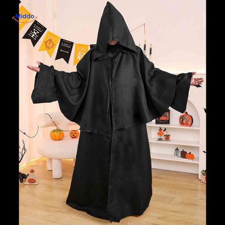 ShadowReap Umhang schwarz dunkel Halloween Totenkleid Kostüm www.middo.de