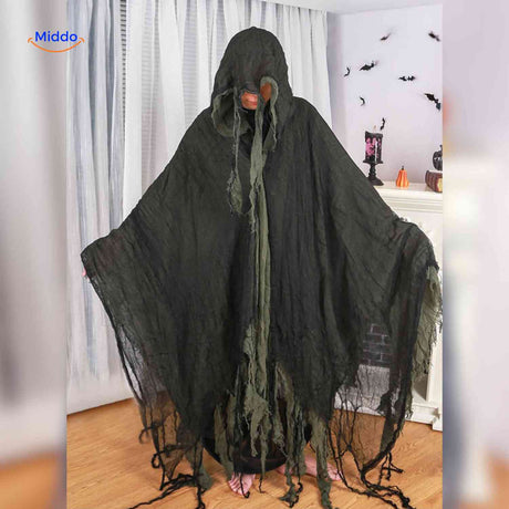 ShadowReap Cape in Schwarz-Grün – Gespenstisches Halloween Kostüm Entdecken Sie das ShadowReap Cape in Schwarz und Grün für Ihr unheimliches Halloween-Outfit. Machen Sie Eindruck auf der nächsten Halloween-Party und heben Sie sich von der Masse ab. Jetzt bestellen!
