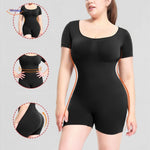 ShapelyFit Body Shaping Body Damen Shapewear Korsett Oberteil Body mit dünnen Trägern Schwarz Mittel