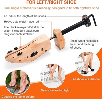 ShoeStretcher Pro Schuhdehner für sowohl linke als auch rechte Schuhe.