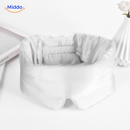 SilkDream Maske weiße Satin-Augenmaske