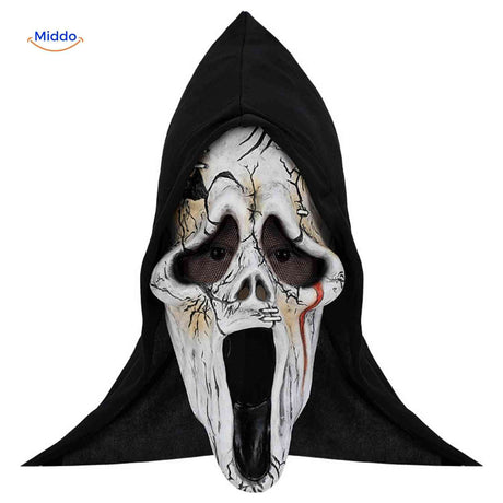 Skullveil Maske – Gruselige Schädel-Schrei Halloween-Maske von