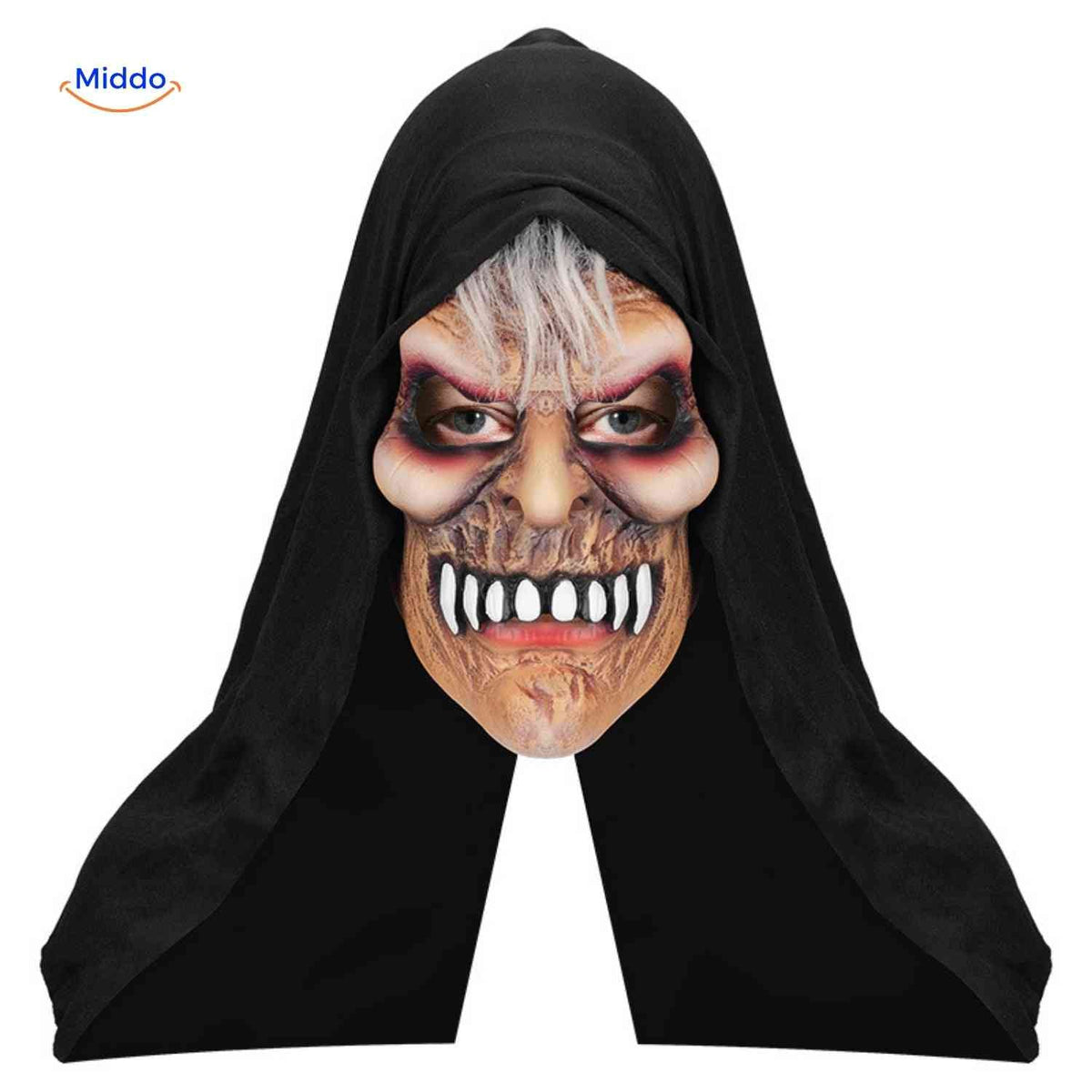 Skullveil Maske - Gruselig grinsende Horror-Maske