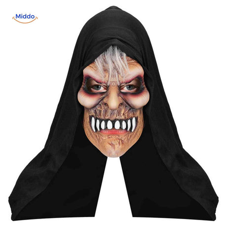 Skullveil Maske - Gruselig grinsende Horror-Maske