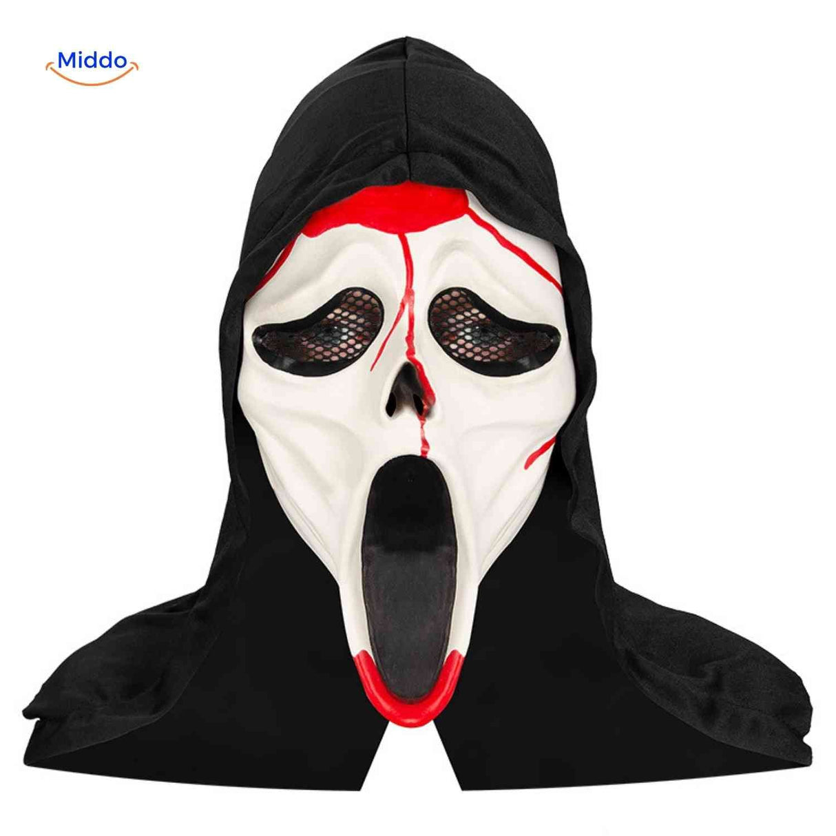 Skullveil Maske – die gruselige Halloween-Schrei-Maske Besuchen Sie jetzt www.middo.de und verwandeln Sie Ihr Halloween mit unserer furchterregenden Skullveil Maske!