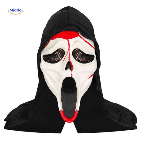 Skullveil Maske – die gruselige Halloween-Schrei-Maske Besuchen Sie jetzt www.middo.de und verwandeln Sie Ihr Halloween mit unserer furchterregenden Skullveil Maske!