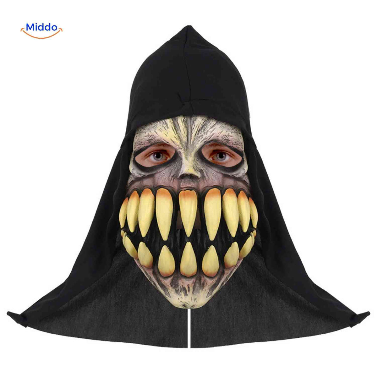 Skullveil Maske Monster mit großen Zähnen Horror www.middo.de