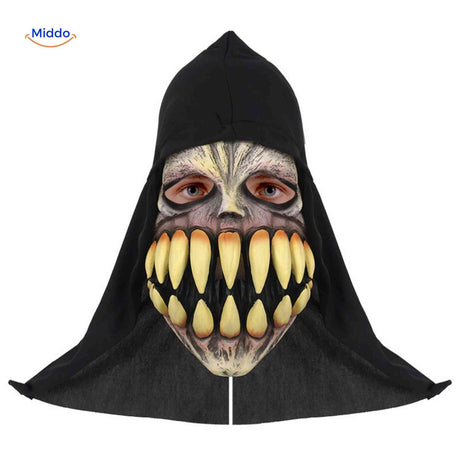 Skullveil Maske Monster mit großen Zähnen Horror www.middo.de