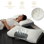 DreamGuard Pro Nackenstützkissen mit atmungsaktivem Design.