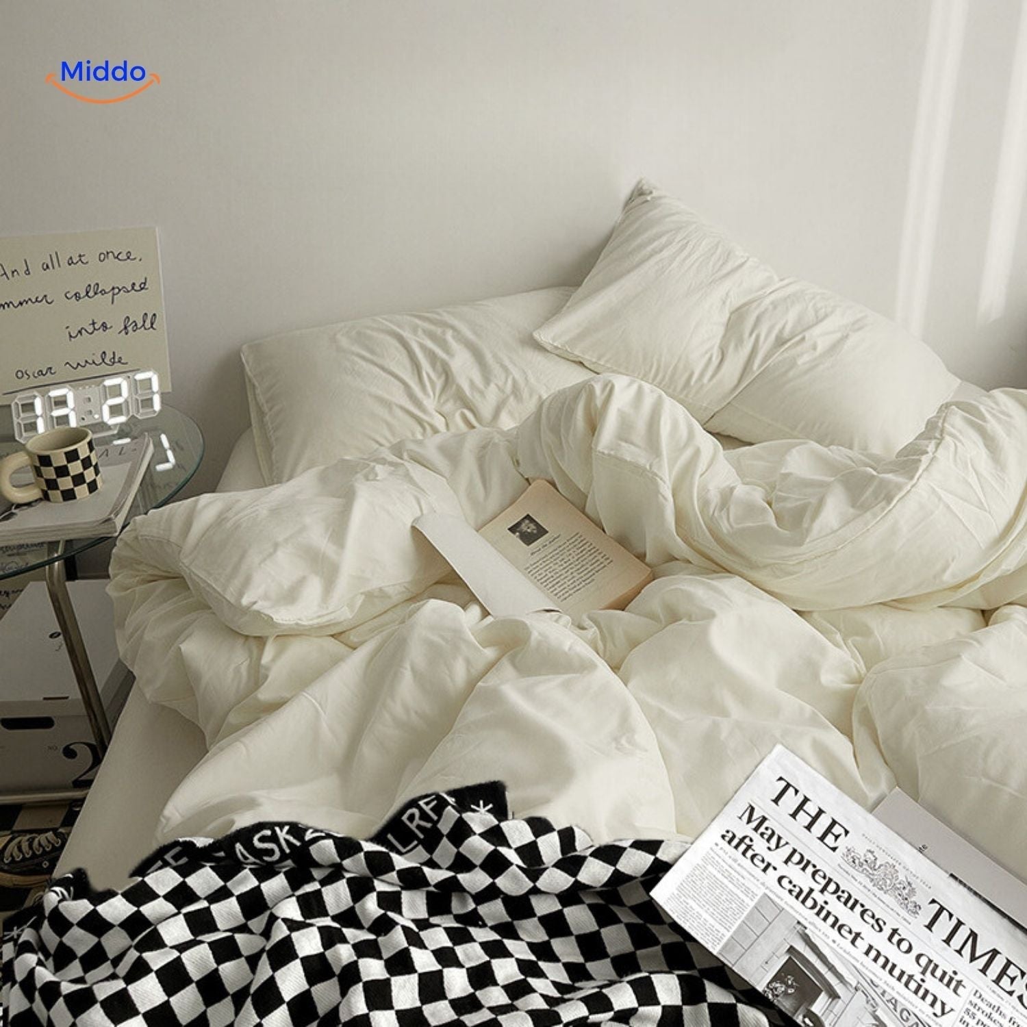 SleepNest Gemütliches Schlafset gelb und creme mit Stil www.middo.de