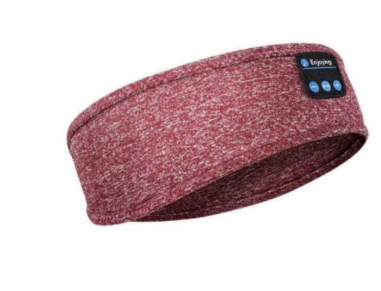 Rotes Sleepband mit Bluetooth-Steuerelementen und bequemer Passform