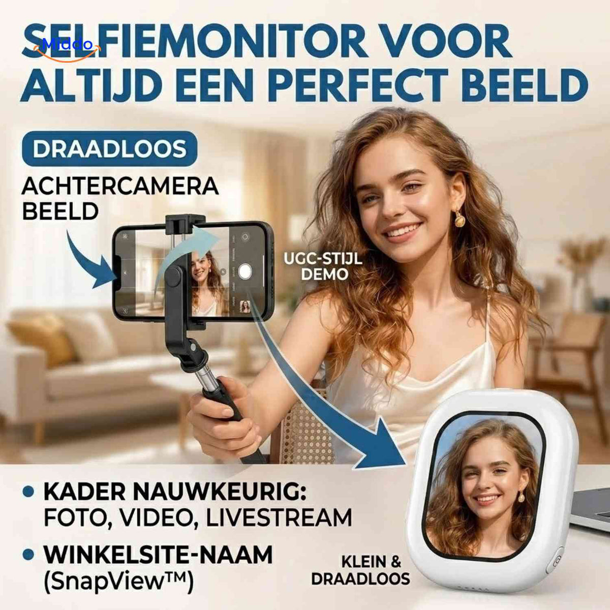 SnapView™ Selfie-Monitor, Produktansicht 09