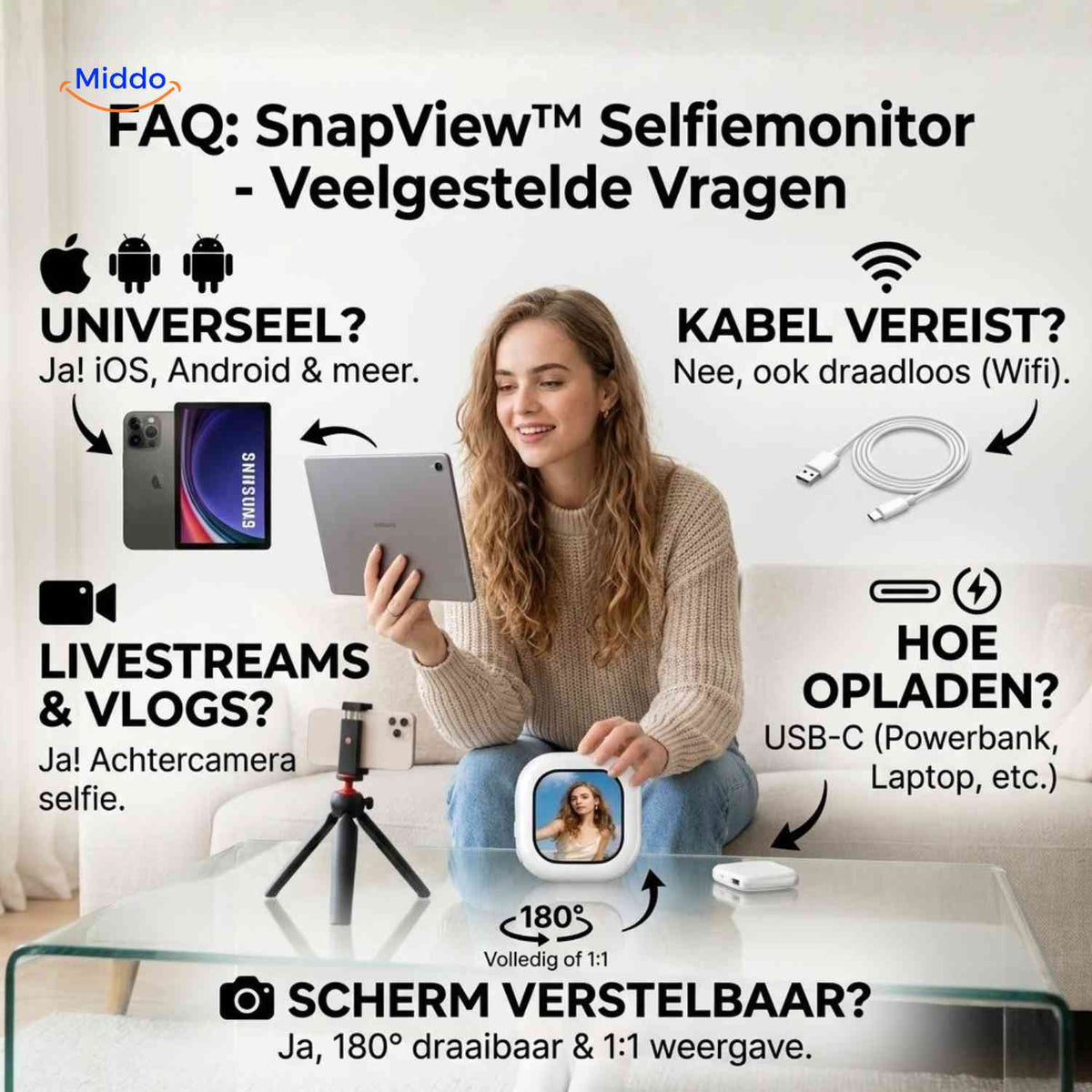 SnapView™ Selfie-Monitor, Produktansicht 10