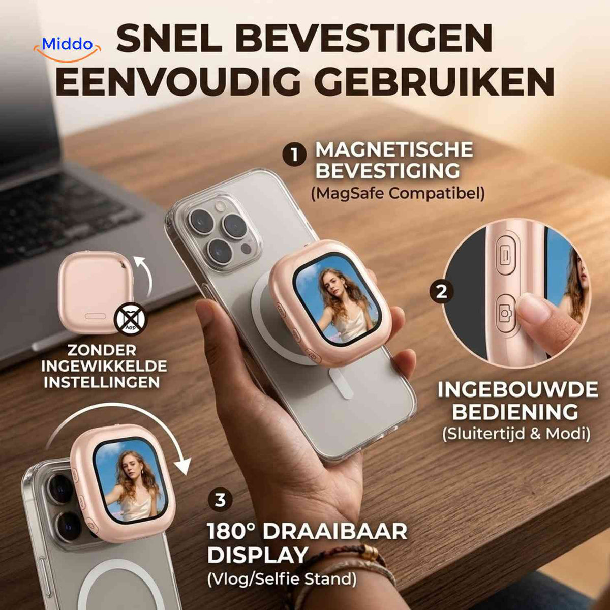 SnapView™ Selfie-Monitor, Produktansicht 05