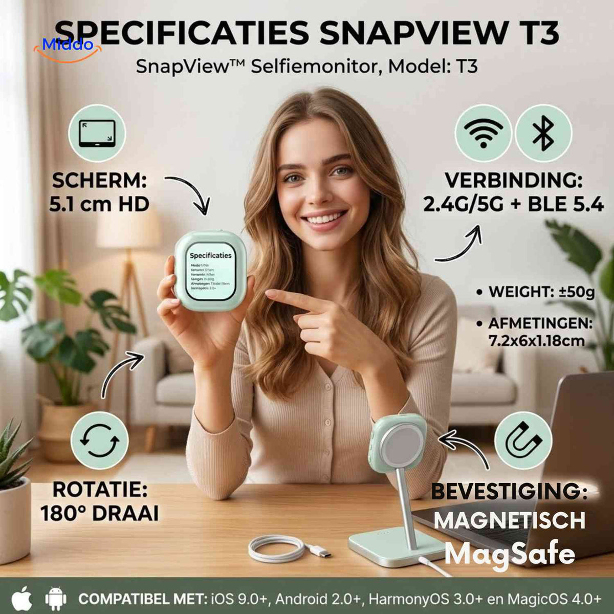 SnapView™ Selfie-Monitor, Produktansicht 12