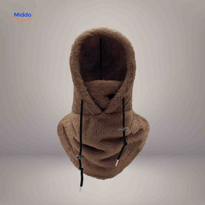 SnowShield Wintermütze Braun – Fleece, warm, mit Schal-Schutz Erleben Sie die kalten Wintermonate in bestem Komfort mit der SnowShield Wintermütze in ansprechendem Braun. Diese kuschelige Fleece-Mütze bietet nicht nur wohlige Wärme, sondern auch einen integrierten Schal-Schutz, der Sie optimal vor Kälte und Wind schützt. Gönnen Sie sich das perfekte Accessoire für die kalte Jahreszeit! Besuchen Sie uns auf und sichern Sie sich Ihre Wintermütze noch heute!
