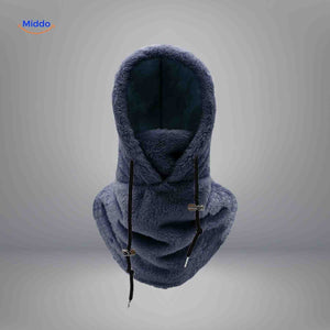 SnowShield Wintermütze Dunkelblau Fleece Kapuze – Wärmende Schal- und Gesichtsschutz Entdecken Sie die SnowShield Wintermütze in elegantem Dunkelblau. Diese kuschelige Fleece-Haube bietet nicht nur optimalen Schutz gegen Kälte, sondern sorgt auch dafür, dass Ihr Kopf und Hals warm bleiben. Ideal für kalte Wintertage! Jetzt bei uns bestellen auf