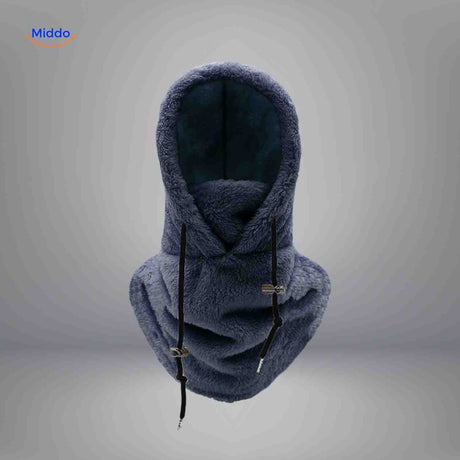SnowShield Wintermütze Dunkelblau Fleece Kapuze – Wärmende Schal- und Gesichtsschutz Entdecken Sie die SnowShield Wintermütze in elegantem Dunkelblau. Diese kuschelige Fleece-Haube bietet nicht nur optimalen Schutz gegen Kälte, sondern sorgt auch dafür, dass Ihr Kopf und Hals warm bleiben. Ideal für kalte Wintertage! Jetzt bei uns bestellen auf
