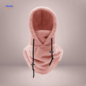 SnowShield Wintermütze in Rosa – Fleece-Haube, warm, mit Schal und Schutz Entdecken Sie die SnowShield Wintermütze in einem charmanten Rosa! Diese Fleece-Haube bietet Ihnen optimalen Schutz vor Kälte und Wind. Ideal für kalte Tage, überzeugt sie nicht nur durch ihre hervorragende Wärmeisolierung, sondern auch durch das elegante Design. Der integrierte Schal sorgt für zusätzlichen Komfort und bietet umfassenden Schutz für Hals und Nacken. Jetzt bestellen und sich warm halten!