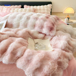 SnuggleBunny Plüschset rosa Plüschdecke mit stilvollen Accessoires www.middo.de