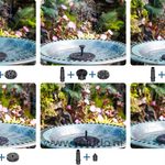 Diagram der Solar Oasis Brunnen mit technischen Spezifikationen