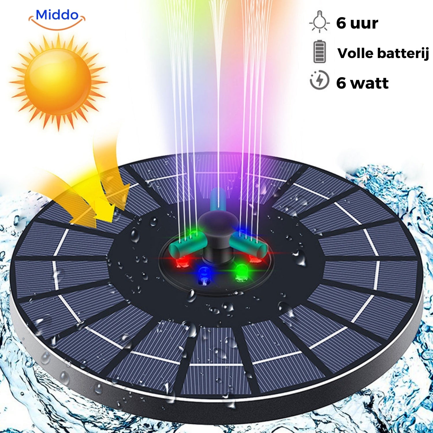 Umweltfreundlicher Brunnen für Becken und Teiche mit unserem Solar Oasis™