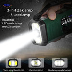 SolarPower Pro 3-Modus Taschenlampe mit LED-Beleuchtung www.middo.de