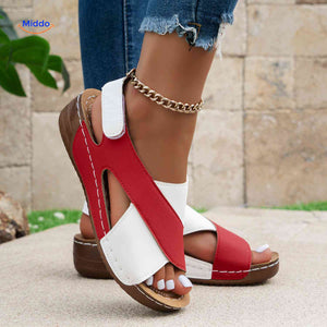 Soleva Sandalen casual Damen Sandalen mit Kreuzdesign