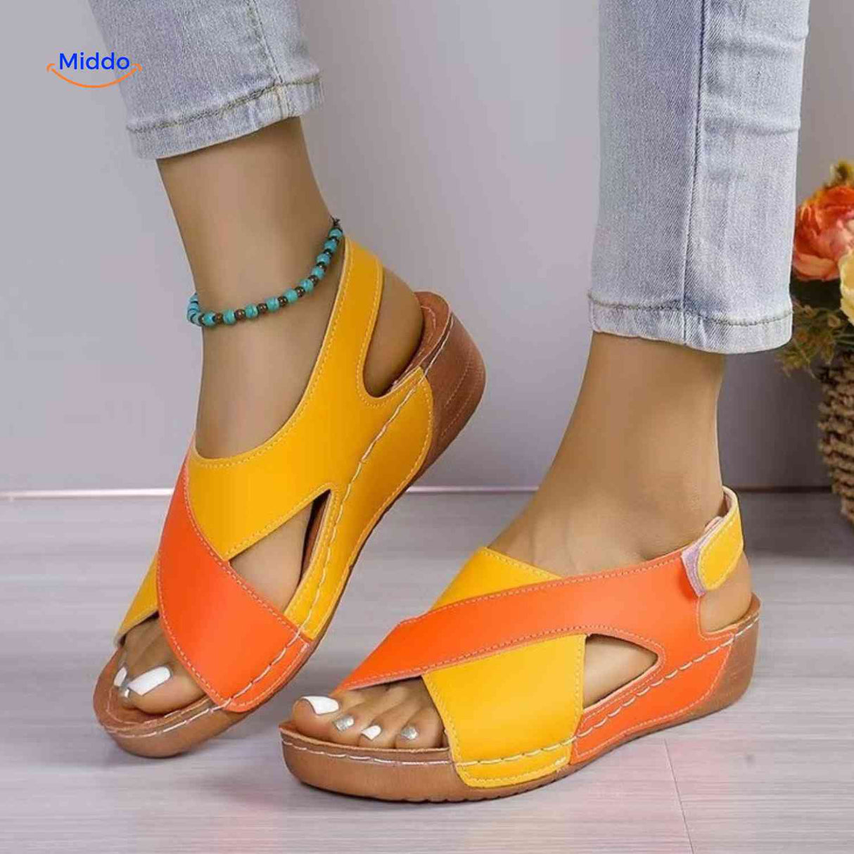 Soleva Sandalen ergonomische Sandalen mit offen teen