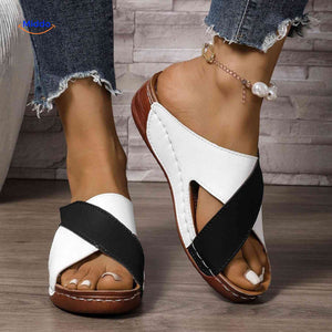 Soleva Sandalen Komfort Damen Sandalen mit Kreuzriemen