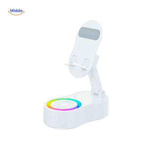 SoundMate Lautsprecher in Weiß mit Regenbogenbeleuchtung – www.middo.de