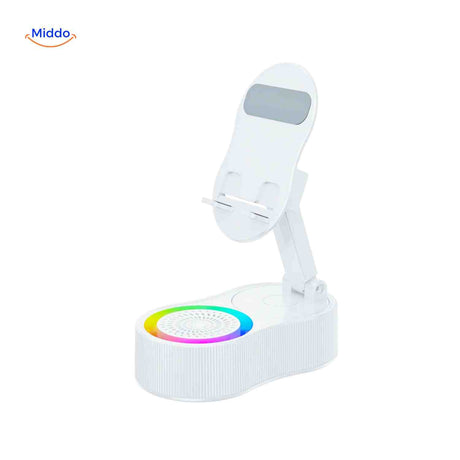 SoundMate Lautsprecher in Weiß mit Regenbogenbeleuchtung – www.middo.de