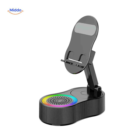 SoundMate Lautsprecher in Schwarz mit Regenbogenbeleuchtung – www.middo.de