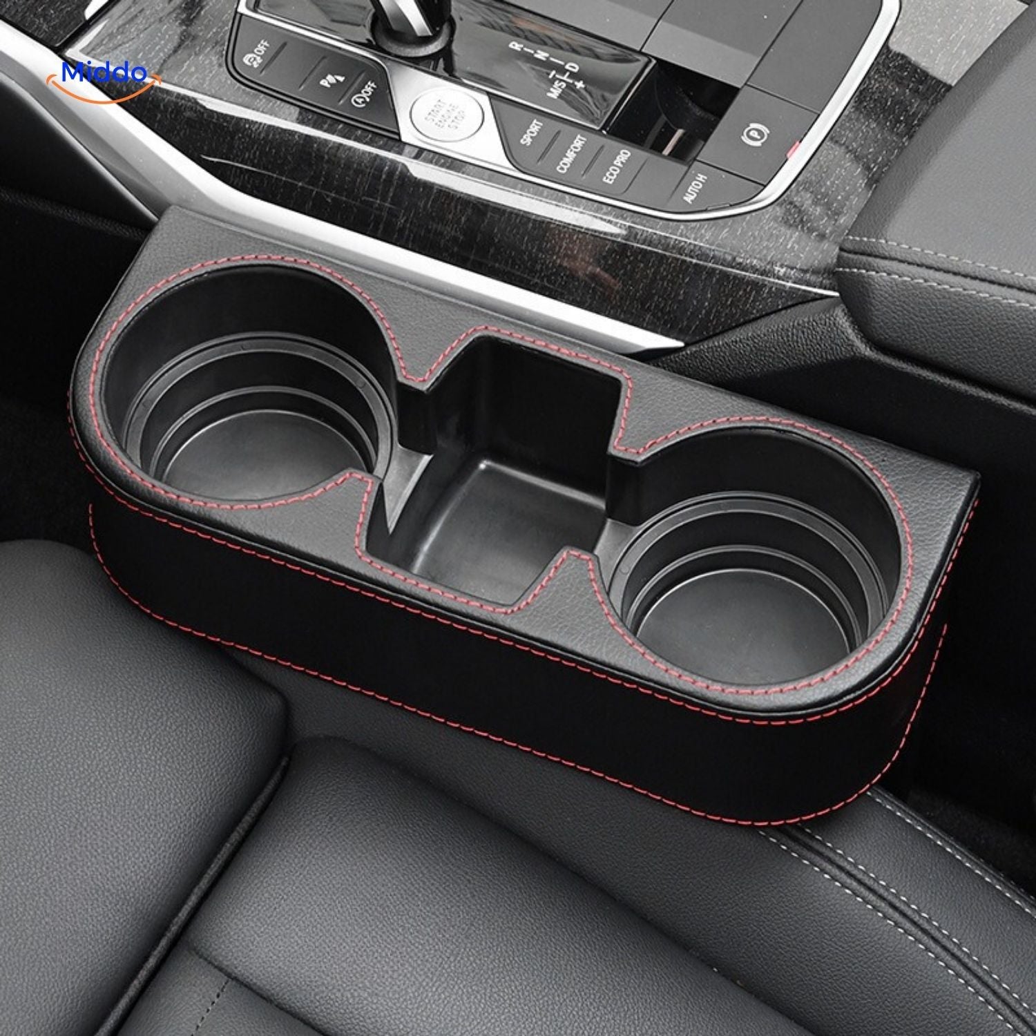 SpaceMate Autositz Organizer mit Carbonfaser-Look www.middo.nl