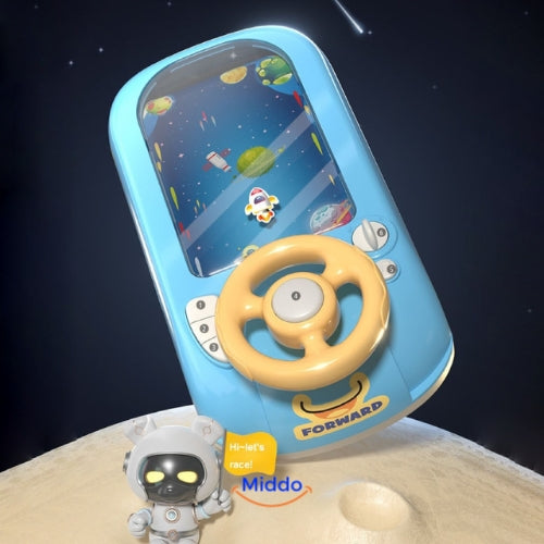 Produktfoto mit Astronauten-Lenkrad-Spiel für Kinder