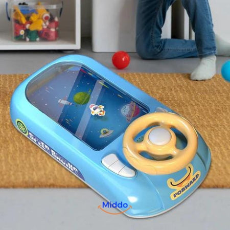 Lenkrad Raum Spiel im Wohnzimmer